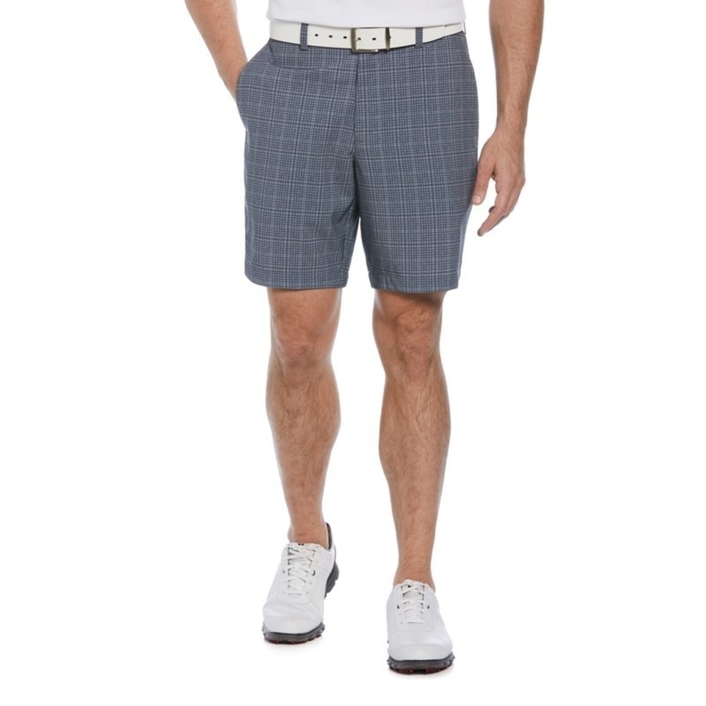 PGA Tour Men's Flat Front Check Print 9" Shorts Size 36